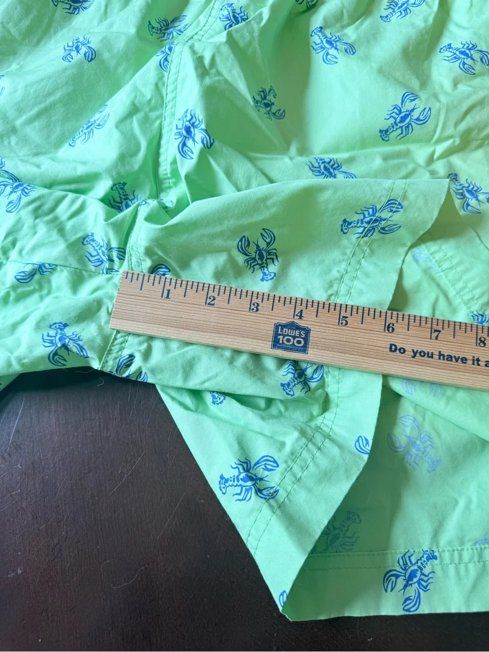 Polo Sport Ralph Lauren Swim Trunks Shorts Mens L Green Blue Lobsters Resort